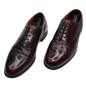Bostonian Classics 20358 Cap Toe Oxford Men Size 12 Burgundy Leather Dress Shoes